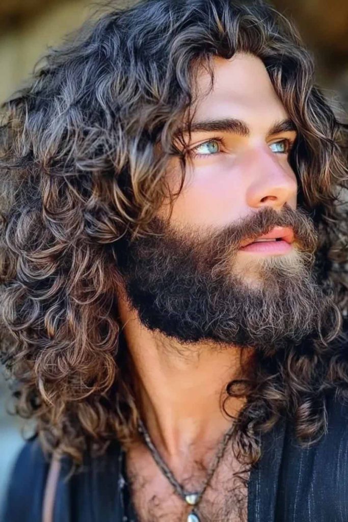 Sun-Kissed Brunette Waves with Natural Highlights