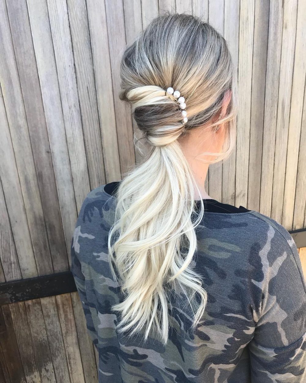 Elegant French Twist Ponytail hairstyle