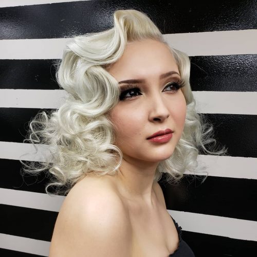 Flattering Finger Wave Curls