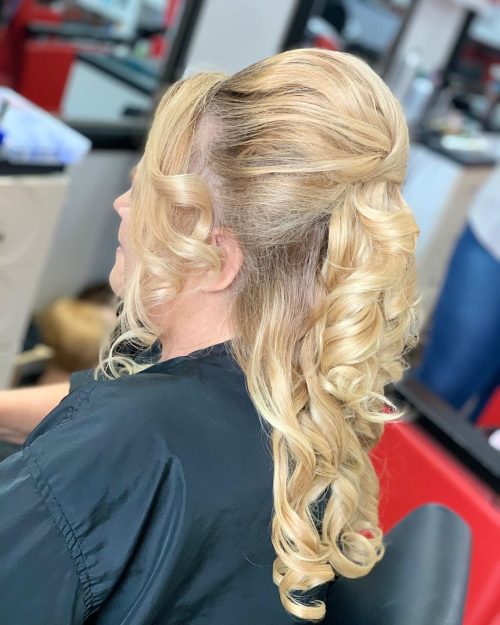 Half Up Bouffant
