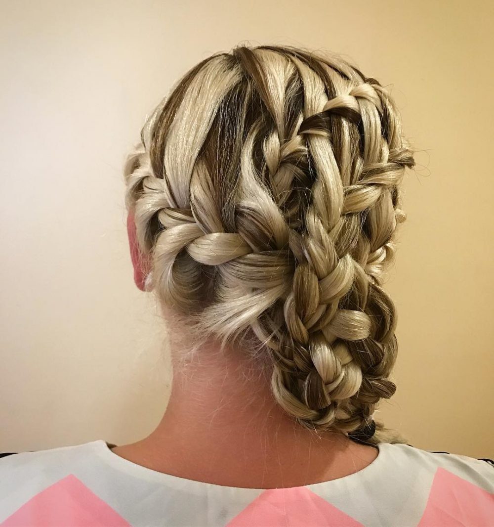 Multi-Braided Updo hairstyle